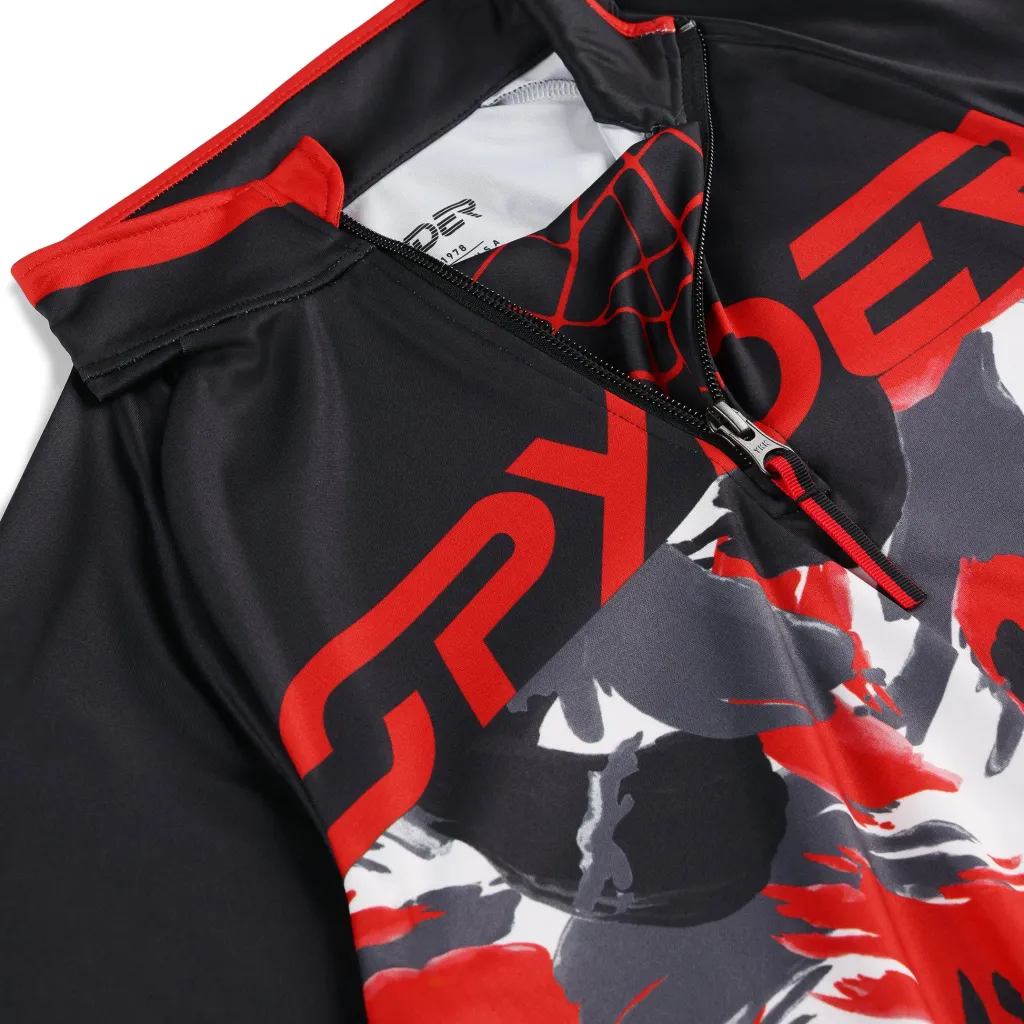 Layers*Spyder Boys Camo Half Zip - Red SPYDERRED