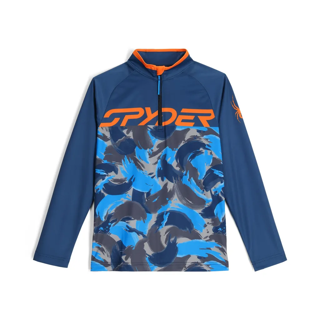Layers*Spyder Boys Camo Half Zip - True Navy TRUENAVY