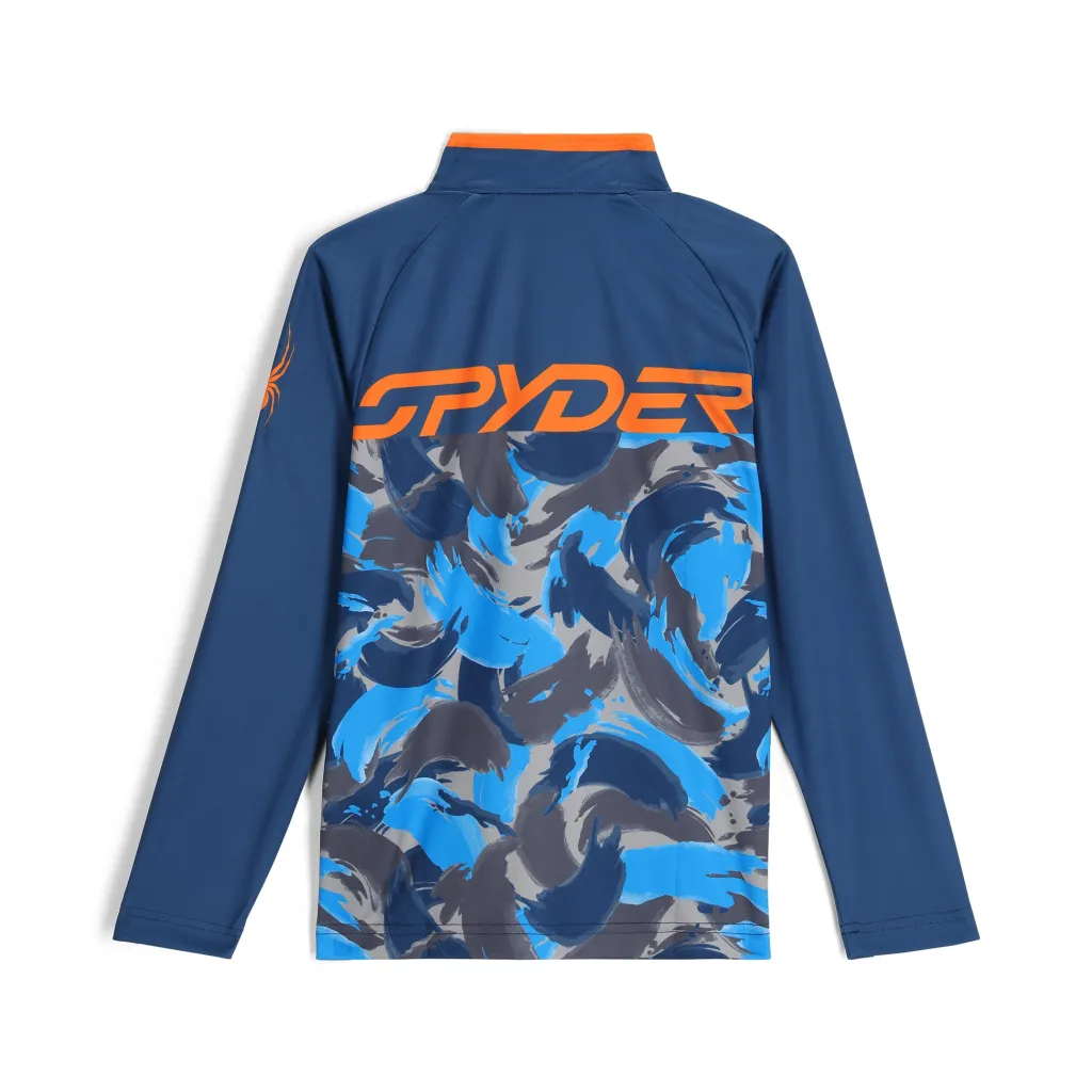 Layers*Spyder Boys Camo Half Zip - True Navy TRUENAVY