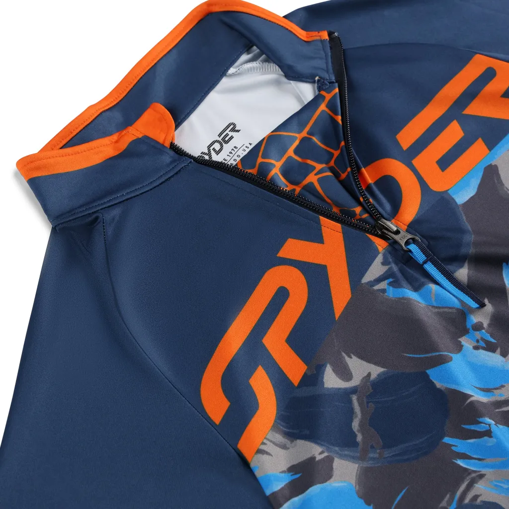 Layers*Spyder Boys Camo Half Zip - True Navy TRUENAVY