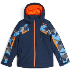 Insulated*Spyder Boys Leader - Camouflage Aether Blue CAMOUFLAGEAETHERBLUE