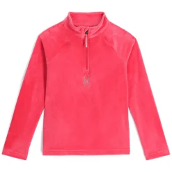 Fleece*Spyder Girls Shimmer Bug Half Zip - Prism Pink PRISMPINK