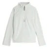 Fleece*Spyder Girls Shimmer Bug Half Zip - WHITE