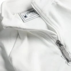 Fleece*Spyder Girls Shimmer Bug Half Zip - WHITE