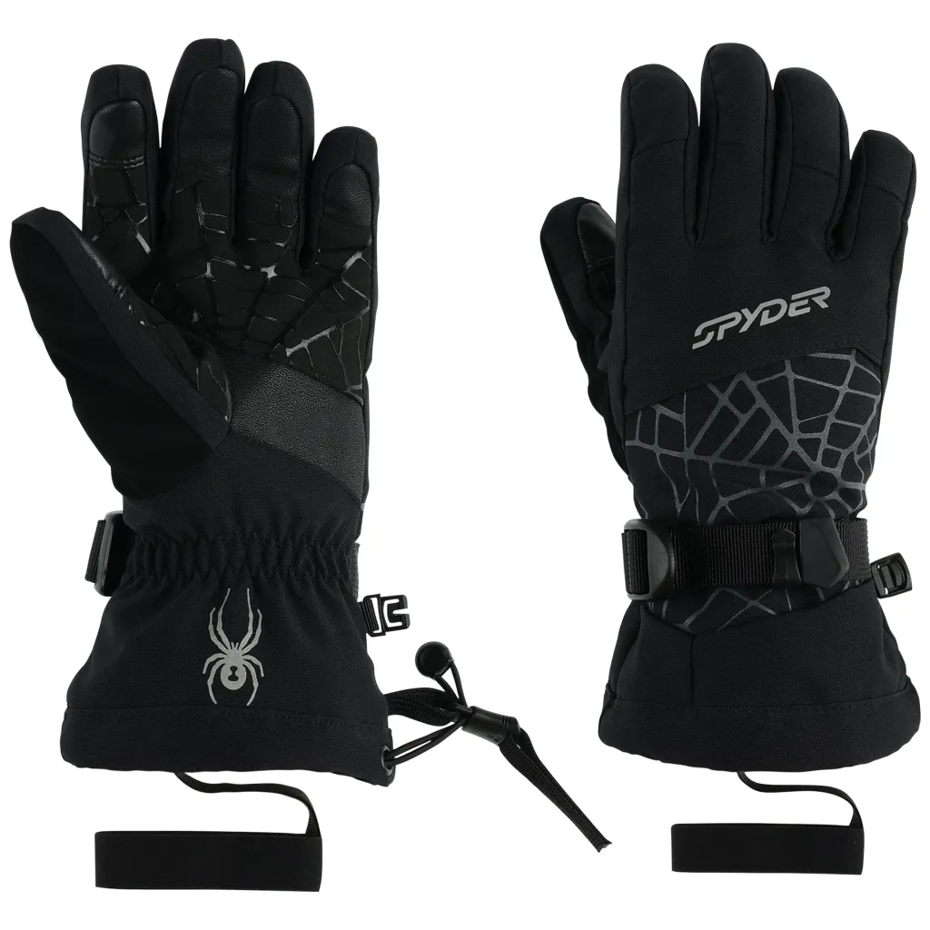 Gloves*Spyder Kids Overweb - BLACK