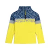 Layers*Spyder Little Boys Bug Half Zip - Acid Yellow ACIDYELLOW
