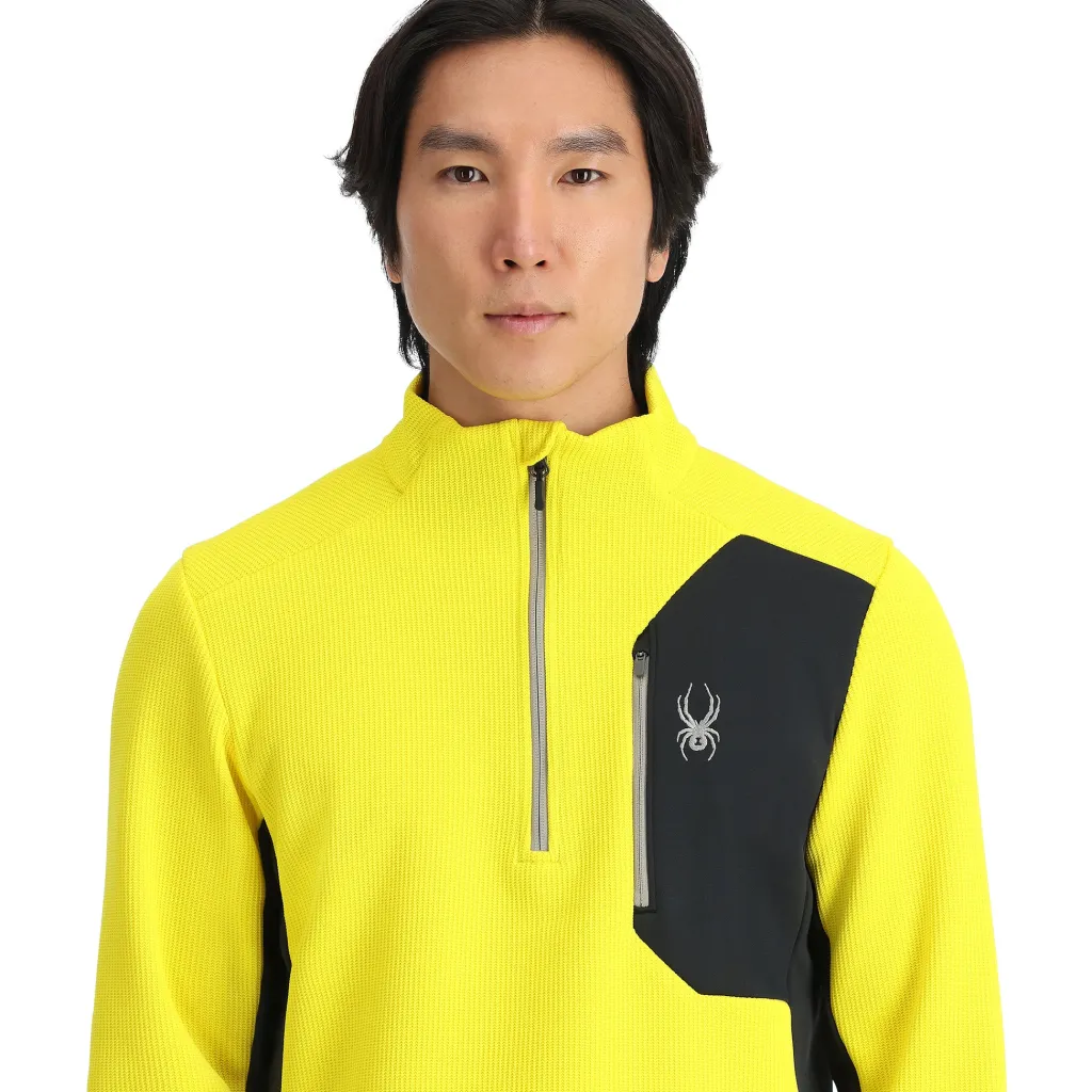 Midlayers | Fleece*Spyder Mens Bandit Half Zip - Acid Yellow ACIDYELLOW