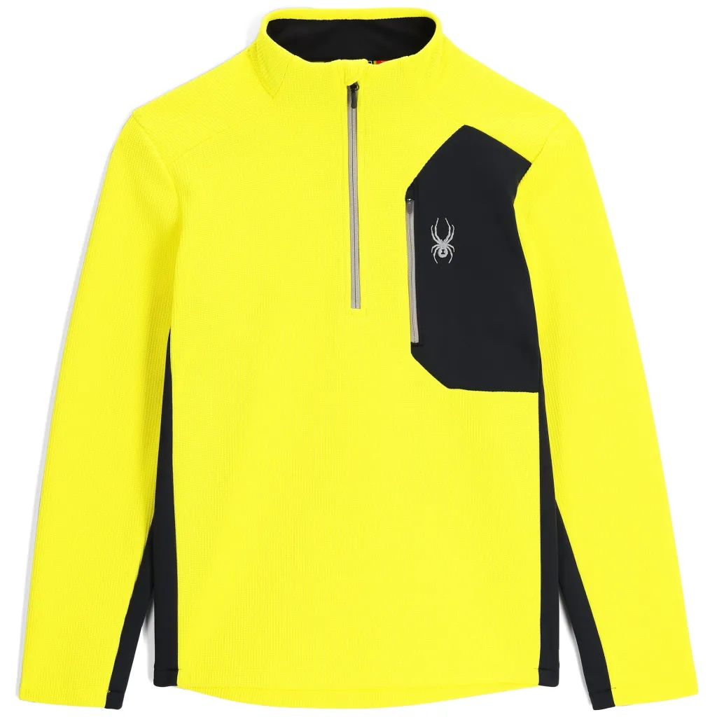 Midlayers | Fleece*Spyder Mens Bandit Half Zip - Acid Yellow ACIDYELLOW