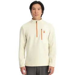 Midlayers | Fleece*Spyder Mens Bandit Half Zip - Vanilla Latte VANILLALATTE