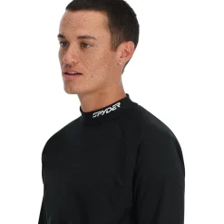 Midlayers | Resort*Spyder Mens Castle Mock Crew - BLACK