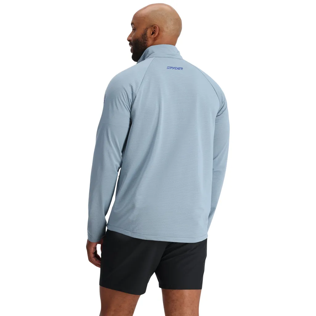 Fleece*Spyder Mens Gridweb Half Zip - Blue Fog BLUEFOG