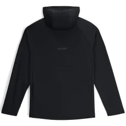 Midlayers | Fleece*Spyder Mens Gridweb Hoodie - BLACK