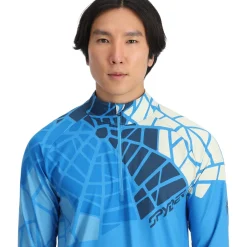 Midlayers | Resort*Spyder Mens Legacy Half Zip - Aether Blue AETHERBLUE