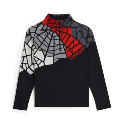 Midlayers | Resort*Spyder Mens Legacy Half Zip - BLACK