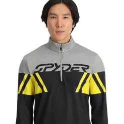Midlayers*Spyder Mens Podium Half Zip - Acid Yellow ACIDYELLOW