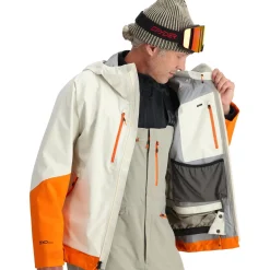 Shell | Backcountry*Spyder Mens Sanction - Vanilla Latte VANILLALATTE