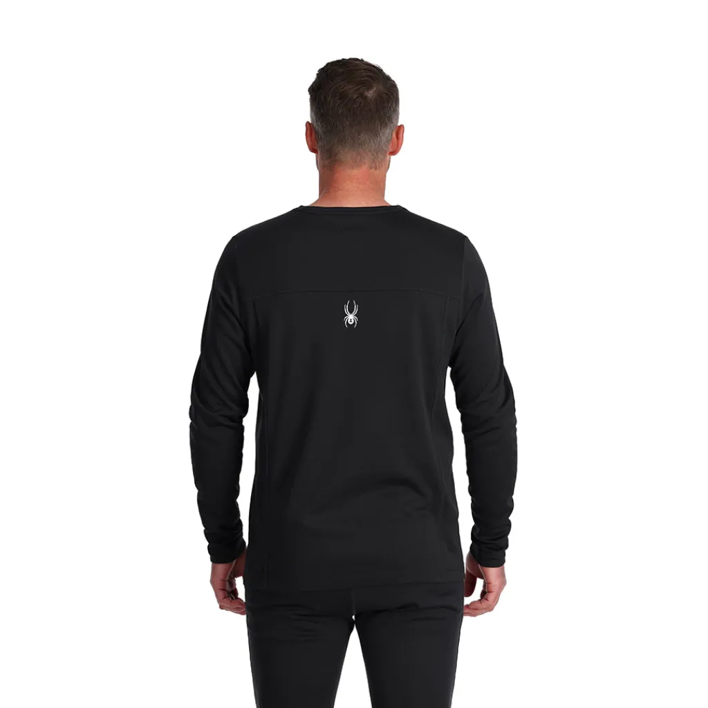 Baselayers*Spyder Mens Stretch Charger Crew - BLACK