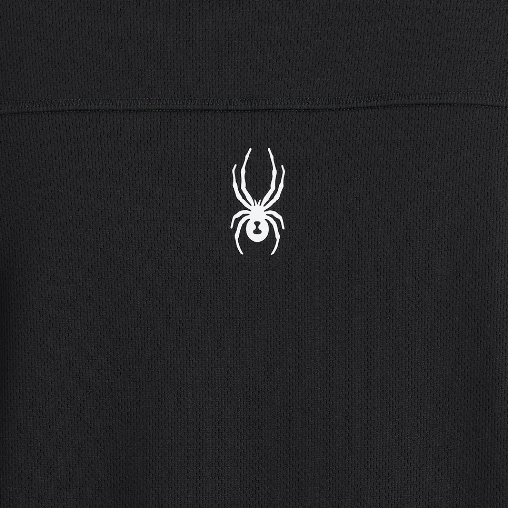 Baselayers*Spyder Mens Stretch Charger Crew - BLACK
