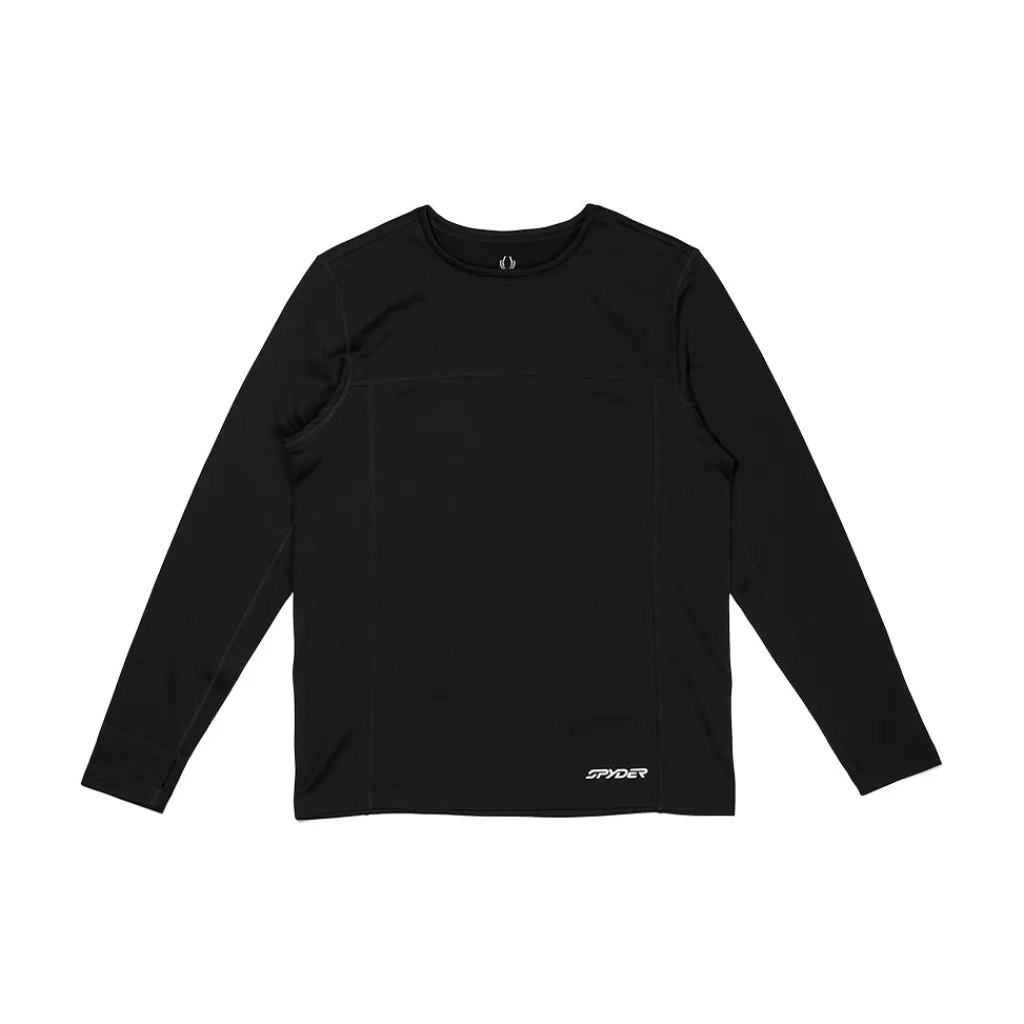 Baselayers*Spyder Mens Stretch Charger Crew - BLACK