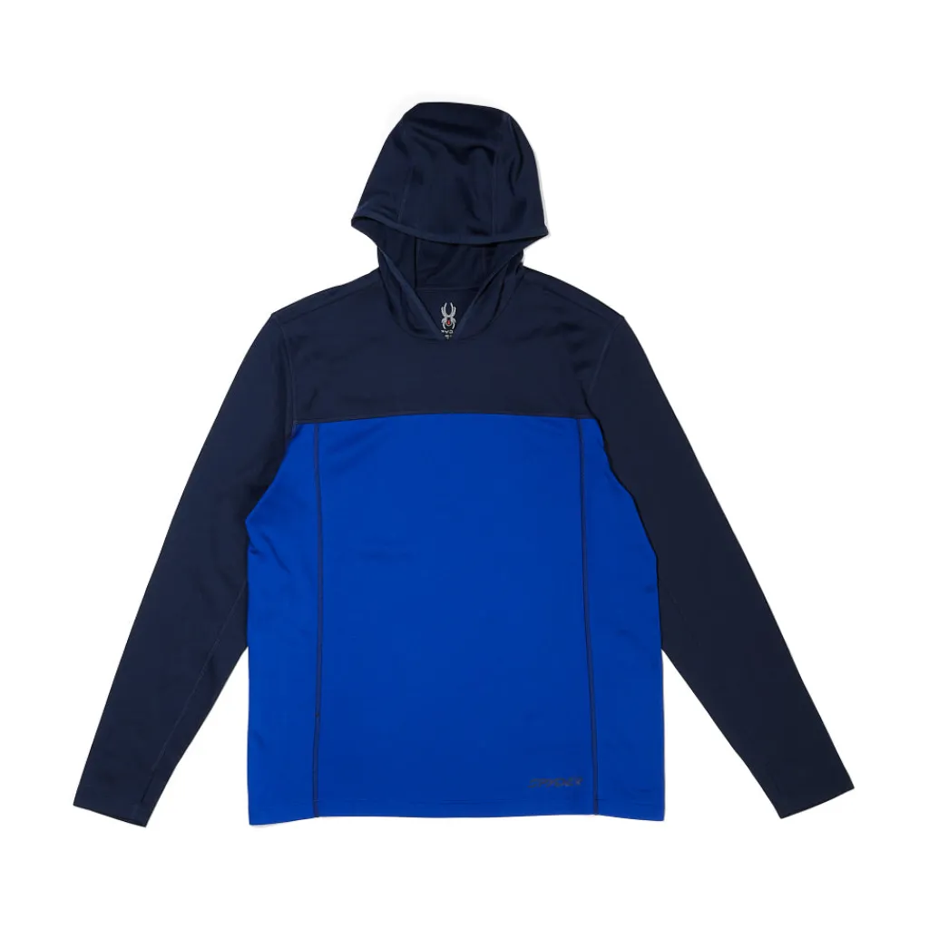Baselayers | Freeski*Spyder Mens Stretch Charger Hoodie - Electric Blue ELECTRICBLUE