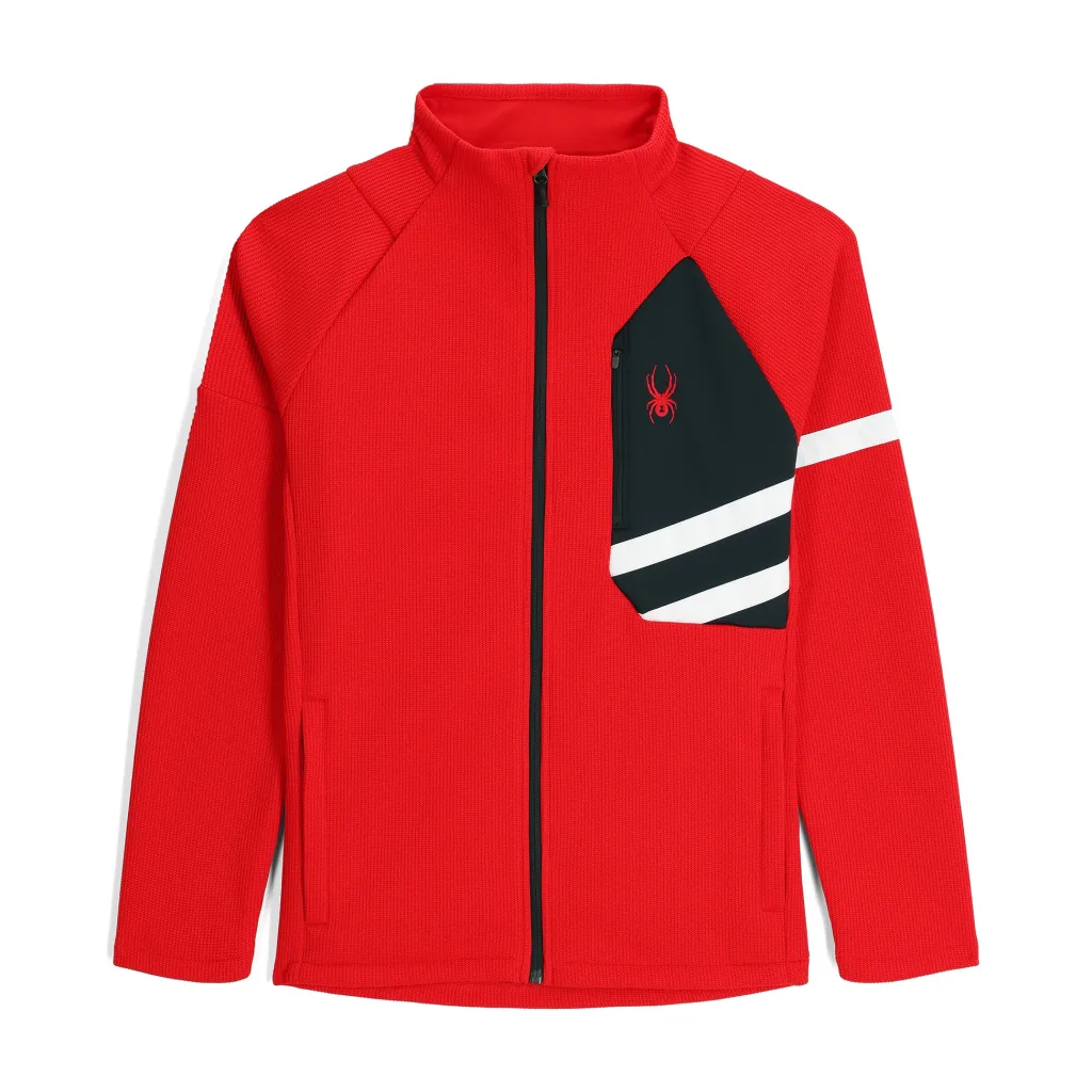 Midlayers | Fleece*Spyder Mens Wengen Bandit Full Zip - Red SPYDERRED