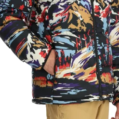 Midlayers | Down*Spyder Mens Windom Down Jacket - Paint By Numbers Purple Flash PAINTBYNUMBERSPURPLEFLASH