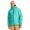 Midlayers | Down*Spyder Mens Zenith Hooded - Teal Green TEALGREEN