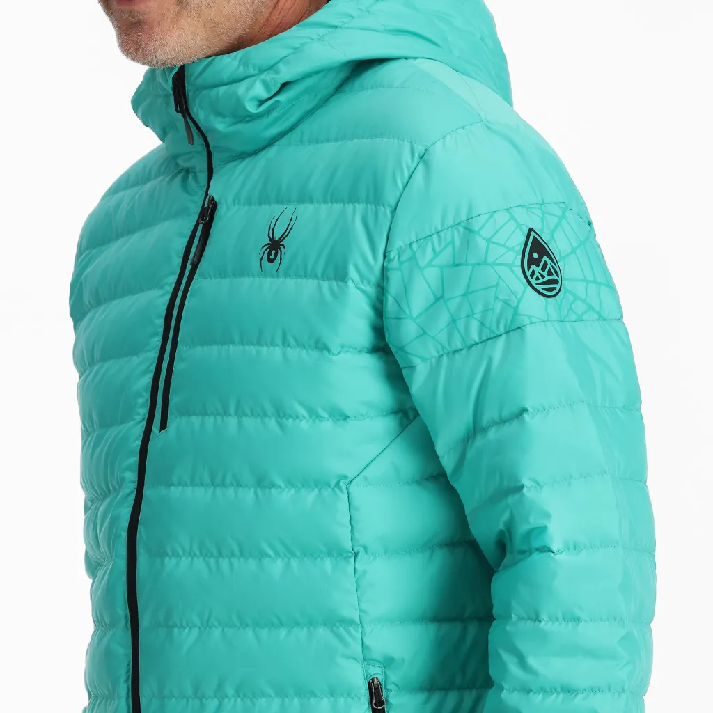 Midlayers | Down*Spyder Mens Zenith Hooded - Teal Green TEALGREEN