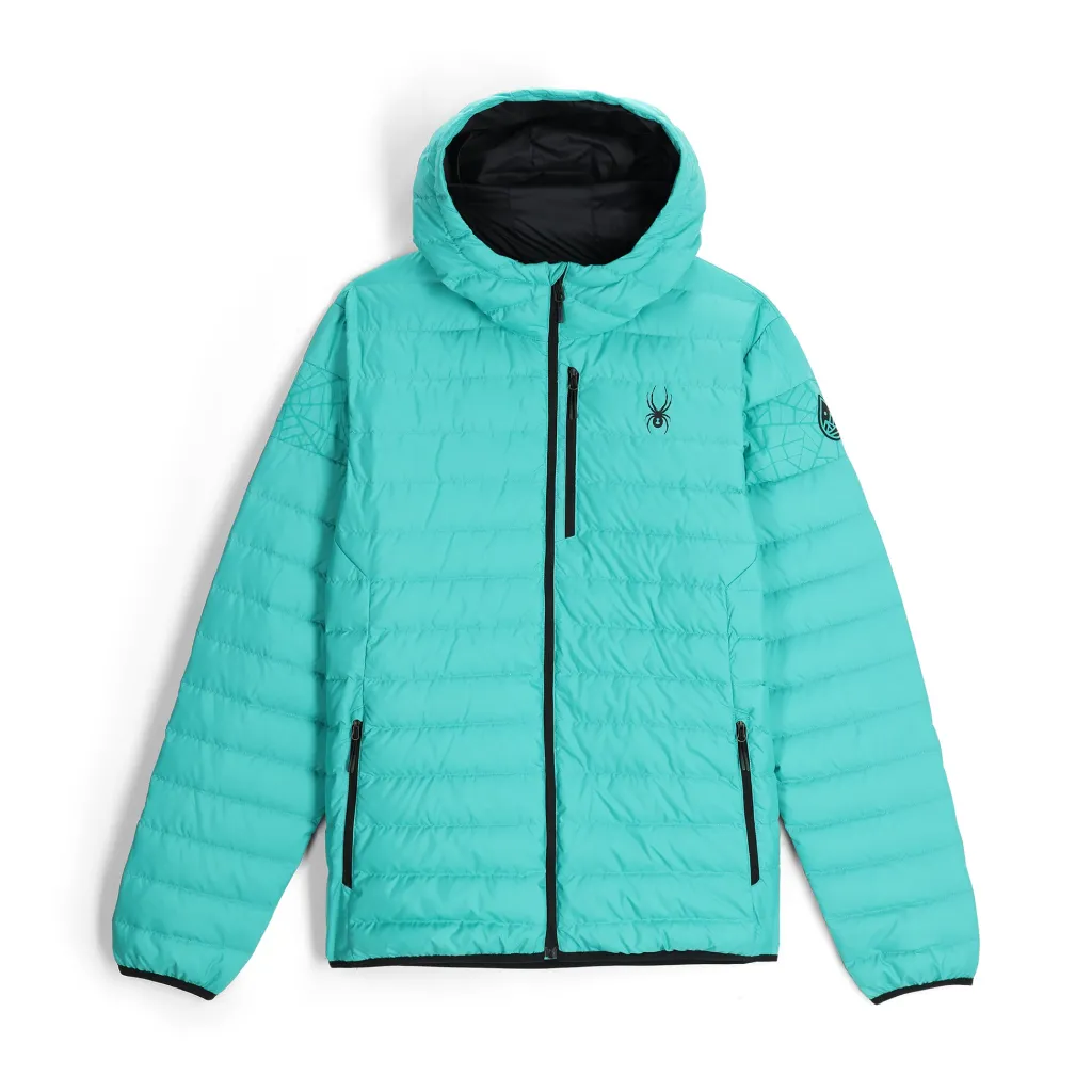 Midlayers | Down*Spyder Mens Zenith Hooded - Teal Green TEALGREEN