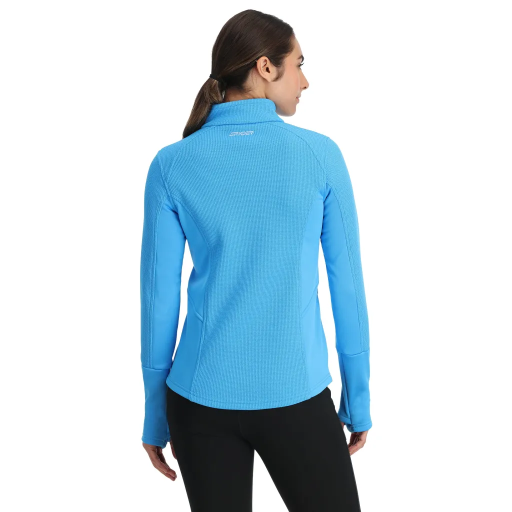Midlayers*Spyder Womens Bandita Full Zip - Aether Blue AETHERBLUE