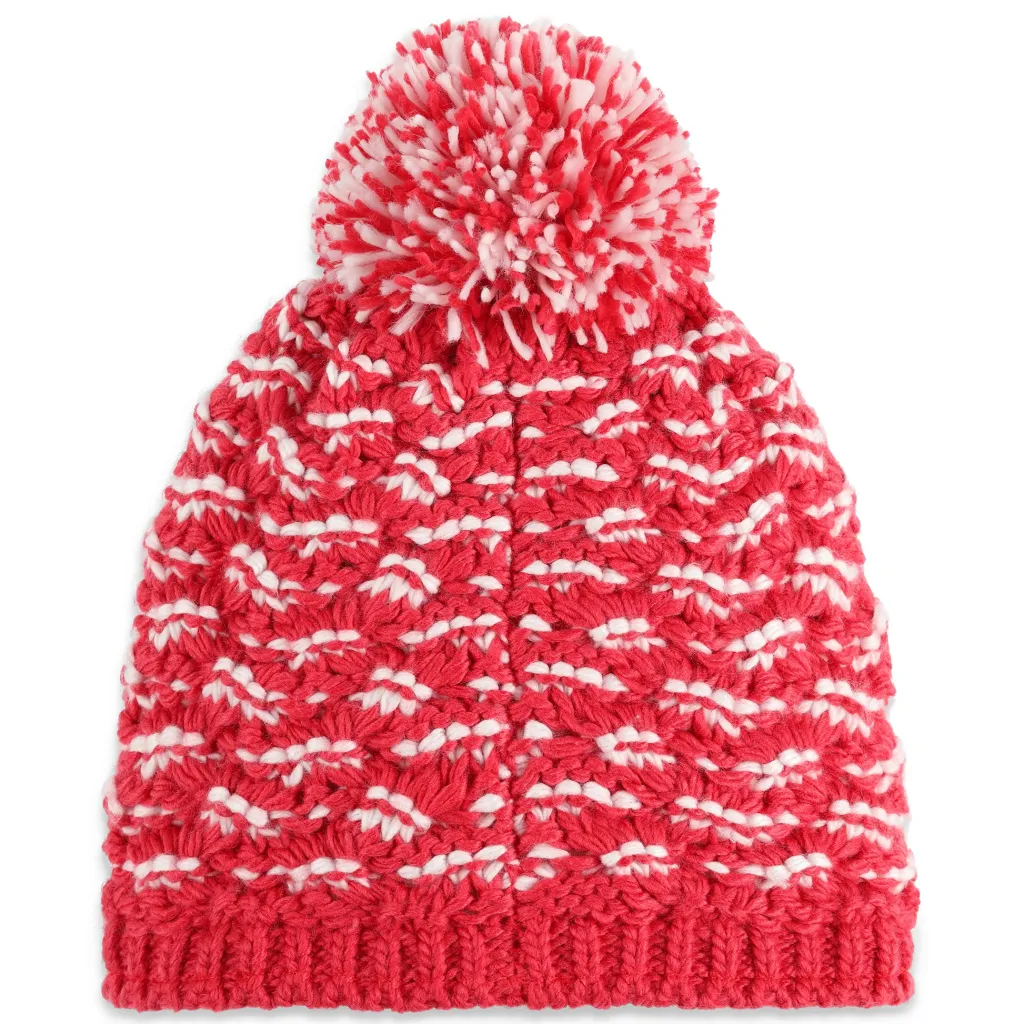 Hats*Spyder Womens Brrr Berry Pom - Prism Pink PRISMPINK