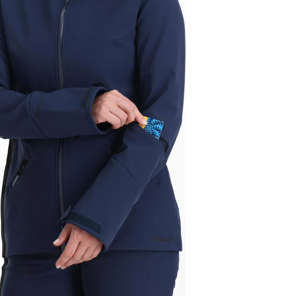 Softshell*Spyder Womens Glacial Softshell - True Navy TRUENAVY