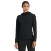 Midlayers | Fleece*Spyder Womens Gridweb Hoodie - BLACK