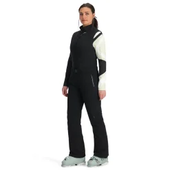 Insulated*Spyder Womens On Piste Bib - BLACK