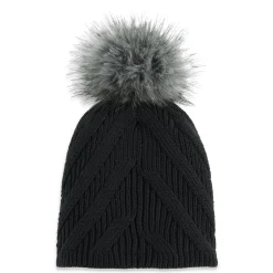 Hats*Spyder Womens Royal Pom - BLACK