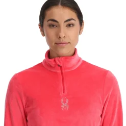 Midlayers | Fleece*Spyder Womens Shimmer Bug Half Zip - Prism Pink PRISMPINK