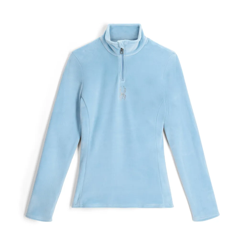 Midlayers | Fleece*Spyder Womens Shimmer Bug Half Zip - Blue Drift BLUEDRIFT