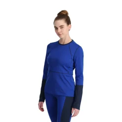 Baselayers | Midlayers*Spyder Womens Stretch Charger Crew - Electric Blue ELECTRICBLUE