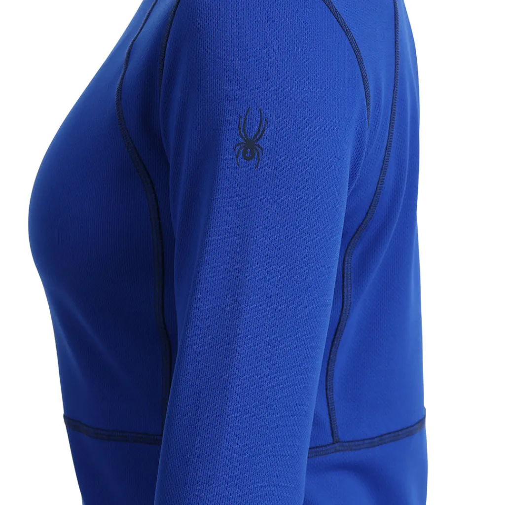 Baselayers | Midlayers*Spyder Womens Stretch Charger Crew - Electric Blue ELECTRICBLUE