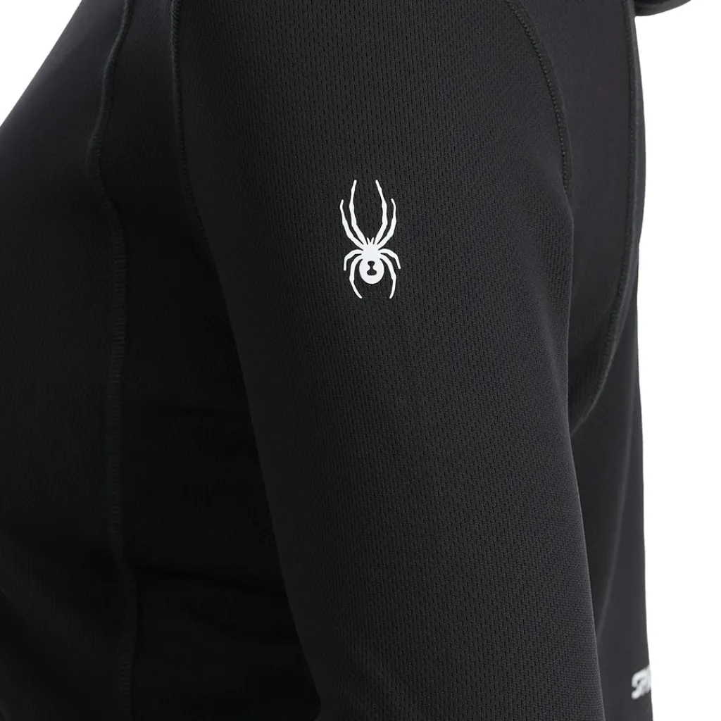 Baselayers | Midlayers*Spyder Womens Stretch Charger Hoodie - BLACK