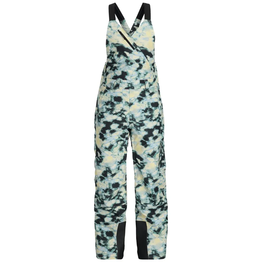 Insulated | Freeski*Spyder Womens Terrain Bib - Tie Dye Vanilla Latte TIEDYEVANILLALATTE