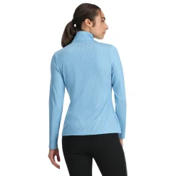 Midlayers*Spyder Womens Vivid Half Zip - Blue Drift BLUEDRIFT