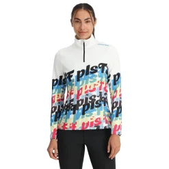 Midlayers*Spyder Womens Vivid Half Zip - WHITE