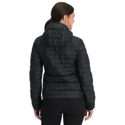 Midlayers | Down*Spyder Womens Zenith Hooded - BLACK