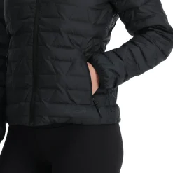 Midlayers | Down*Spyder Womens Zenith Hooded - BLACK