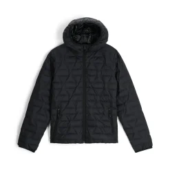 Midlayers | Down*Spyder Womens Zenith Hooded - BLACK