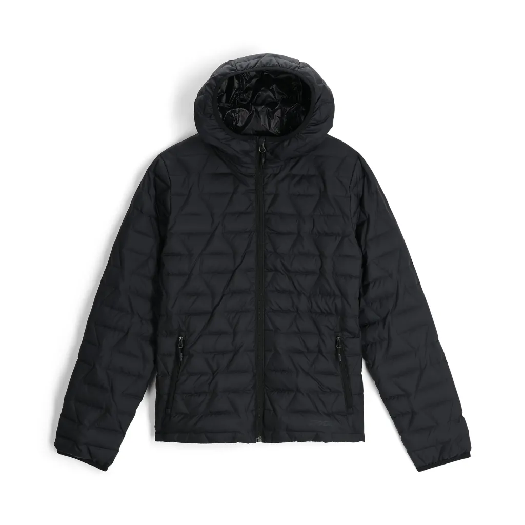 Midlayers | Down*Spyder Womens Zenith Hooded - BLACK