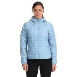 Midlayers | Down*Spyder Womens Zenith Hooded - Blue Drift BLUEDRIFT