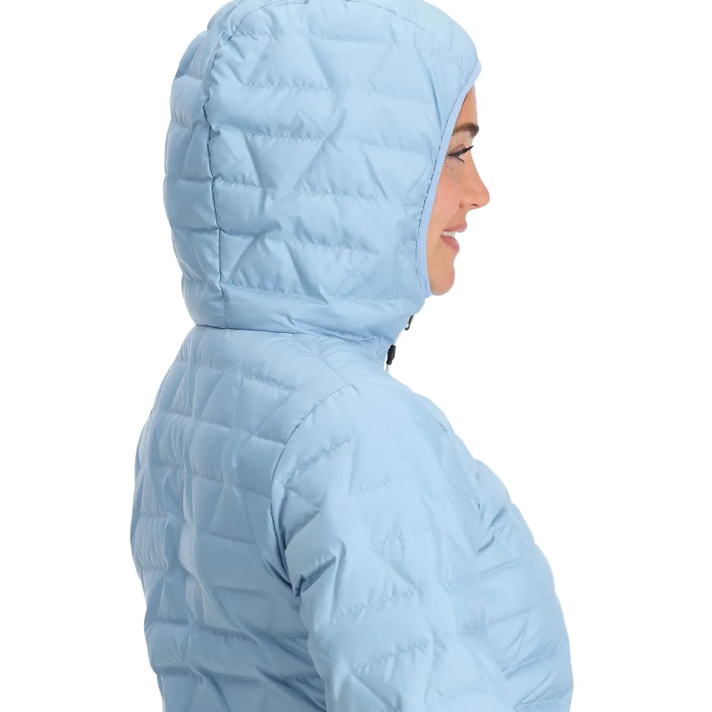 Midlayers | Down*Spyder Womens Zenith Hooded - Blue Drift BLUEDRIFT