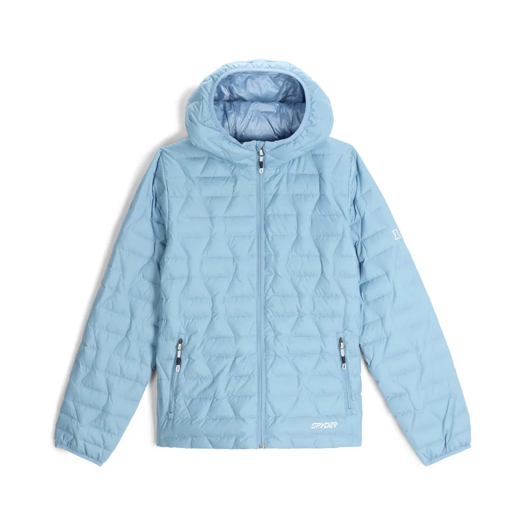 Midlayers | Down*Spyder Womens Zenith Hooded - Blue Drift BLUEDRIFT